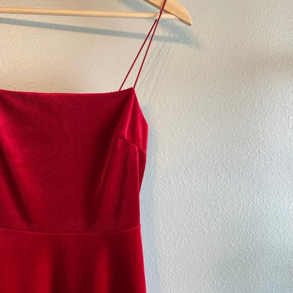 Urban Outfitter Velvety Minidress Red - Picture 3 of 5